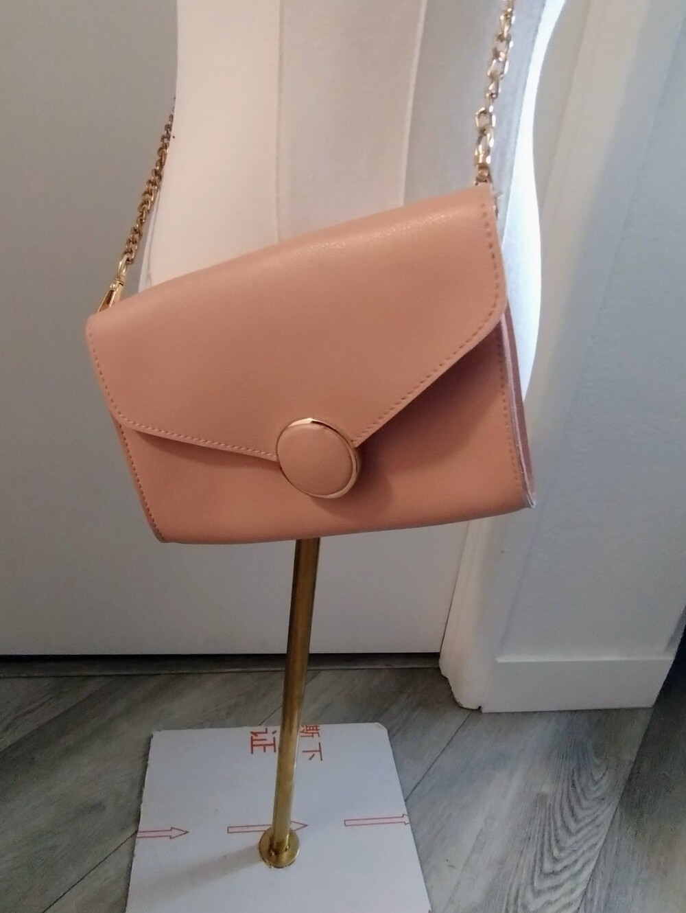Melie Bianco Women's Pink Chain-Handle Crossbody Bag
